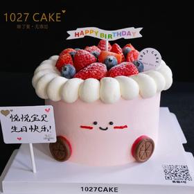 1027CAKE |  草莓脑袋 可可爱爱 草莓装饰
