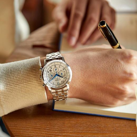 西铁城/CITIZEN光动能系列多功能不锈钢商务男表CA4630-53A 商品图7