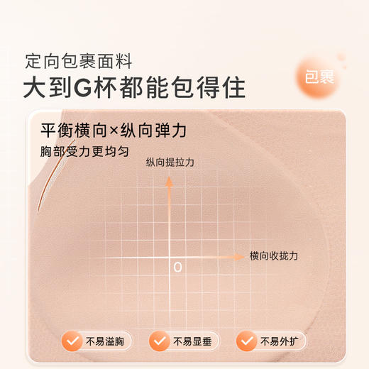 【无痕系列 主推款】奶糖派 软支撑云托max无痕背扣背心式文胸 商品图5