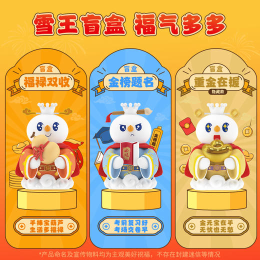 蜜雪冰城 雪王赐福手办系列盲盒 多款造型送福气 商品图2