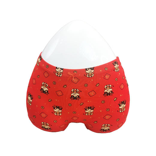 【2条】女童平角裤新年红内裤本命年底裤男内裤【CSK20316】 商品图1