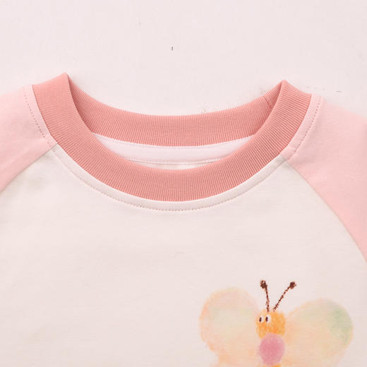 棉果果春季新品商场同款女童撞色拼接长袖T恤M122140225087 商品图4