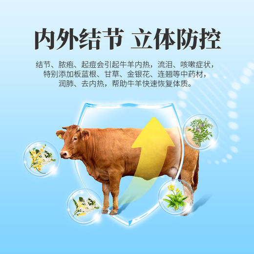 兽用牛羊结节康全身疙瘩起痘口蹄溃烂消瘦反刍动物孕畜可用 商品图4