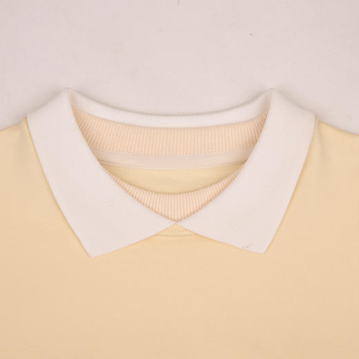 棉果果春季新品商场同款女童黄色蝴蝶小毛圈翻领套头卫衣M122180225082 商品图2