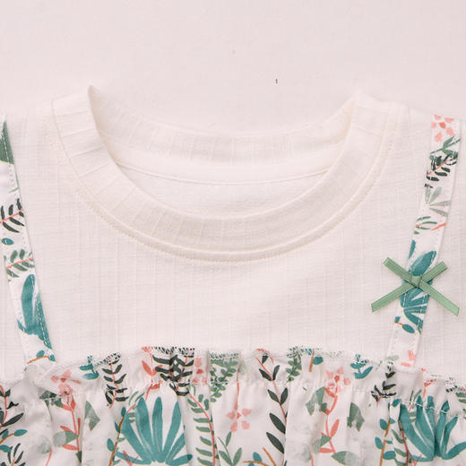 棉果果春季新品商场同款女童洋气假两件长袖T恤M122140225085 商品图4