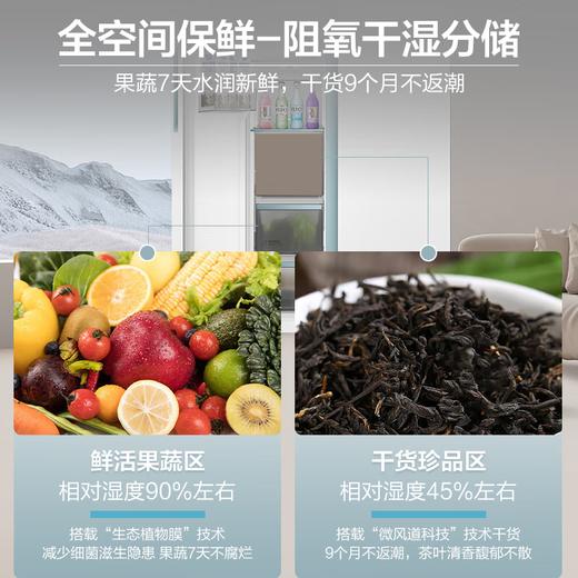 海尔563L全空间保鲜大冷冻冰箱家用一级能效变频对开双开门零嵌入式 商品图5