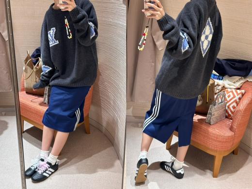 驴家 灰蓝大提花毛衣（JN） 商品图1