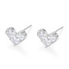 卡蒂罗/KADER 几何爱心耳钉 满镶宝石闪耀璀璨甜美心形养耳洞耳饰 简约时尚轻奢小众睡觉免摘配饰 925银 商品缩略图1