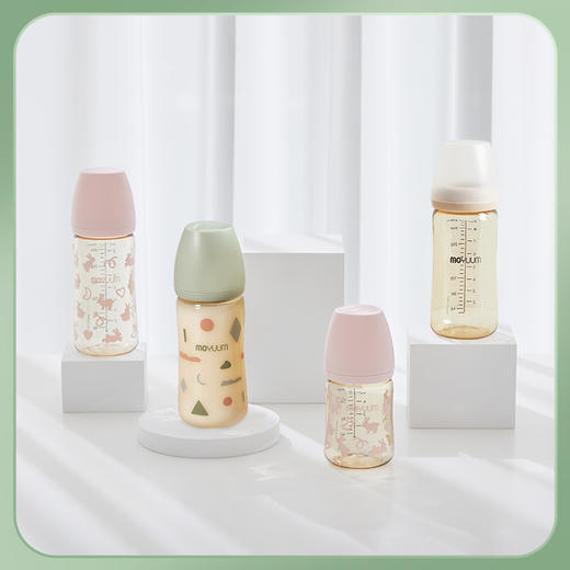 Moyuum新生婴儿防胀气奶瓶进口PPSU奶瓶0-6个月1岁以上放呛吐奶耐摔 商品图3