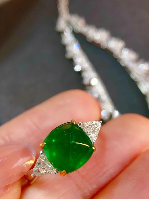 4.39ct糖塔祖母绿戒指 商品图0