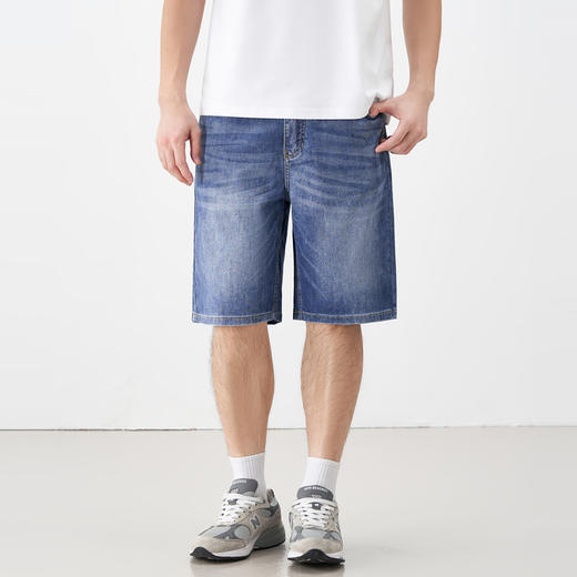gxg.jeans男装2024年夏季热卖经典水洗休闲牛仔短裤J24D252004 商品图1