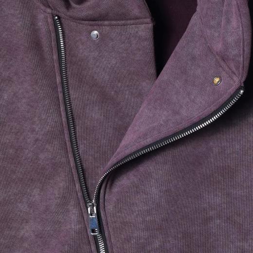 秋冬季新款时尚个性扎染斜拉链连帽卫衣百搭高级小众设计情侣上衣 商品图3