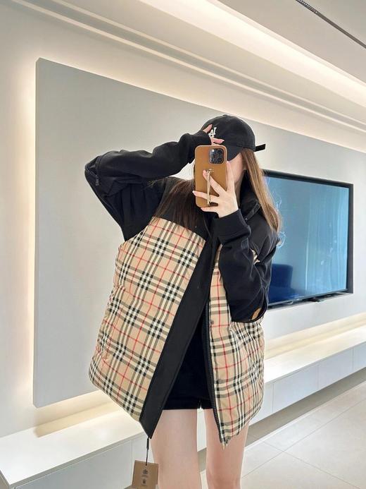 巴家 格纹 双面穿 羽绒马甲（JN） 商品图3