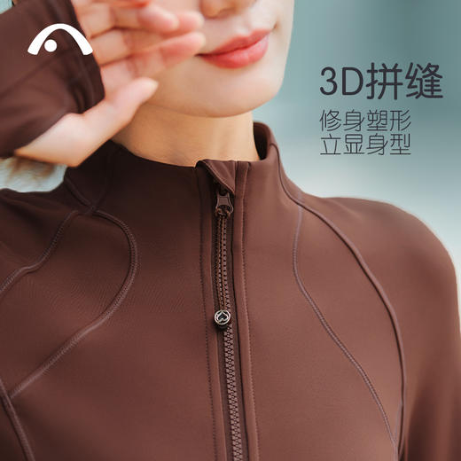 爱暇步加绒瑜伽外套女上衣2024秋冬季新款加厚保暖专业健身跑步服 商品图3