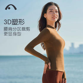 爱暇步冬新款加绒保暖瑜伽服女长袖晨跑服运动上衣跑步训练健身服