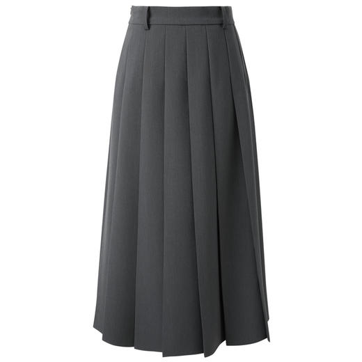 三彩2025春季新款复古高腰长款伞裙百褶裙半身裙A字裙小个子M 商品图4