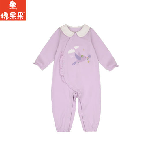 棉果果春季新品商场同款女童纯棉偏襟连体衣M122720225098 商品图1