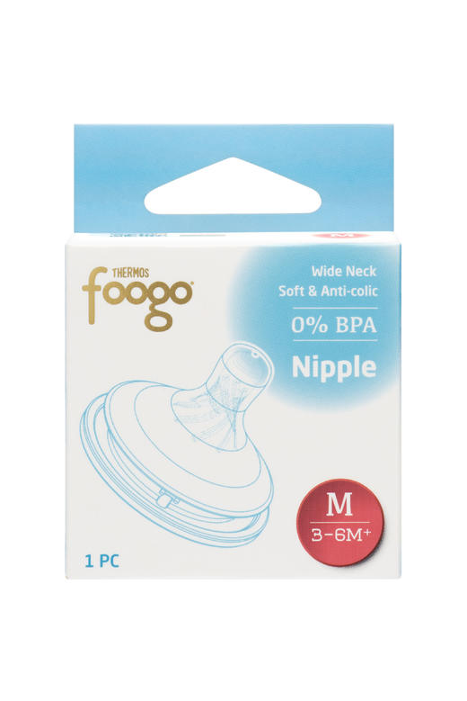 膳魔师FCAA单颗奶嘴-M型奶嘴（适配PPSU奶瓶）3-6月龄+宝宝适用 商品图0