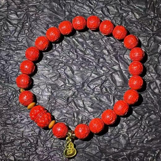 LDSL4045 0.8回纹六字并蒂莲手串 商品图0