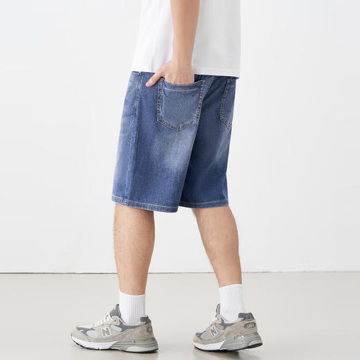 gxg.jeans男装2024年夏季热卖经典水洗休闲牛仔短裤J24D252004 商品图2