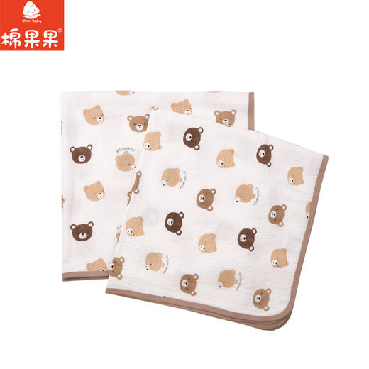 棉果果夏季男童女童纯棉纱布防蚊5A抗菌抗菌裹巾（80*80cm）M205550200073 商品图0