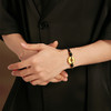 周六福黄金手链男定价足金祥云纹平安扣玛瑙黑色手绳编织礼物官方 商品缩略图3