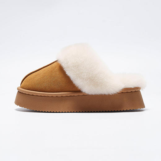 男/女拖鞋秋冬韩版厚底情侣款男女棉拖鞋居家外穿舒适加绒保暖【WG24111W/M】 商品图3