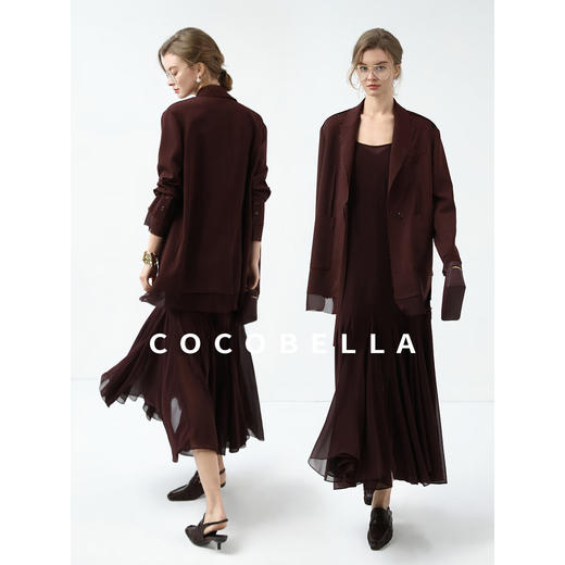 COCOBELLA多裁片拼接吊带裙25夏内搭外穿连衣裙鱼尾裙FR7092 商品图4