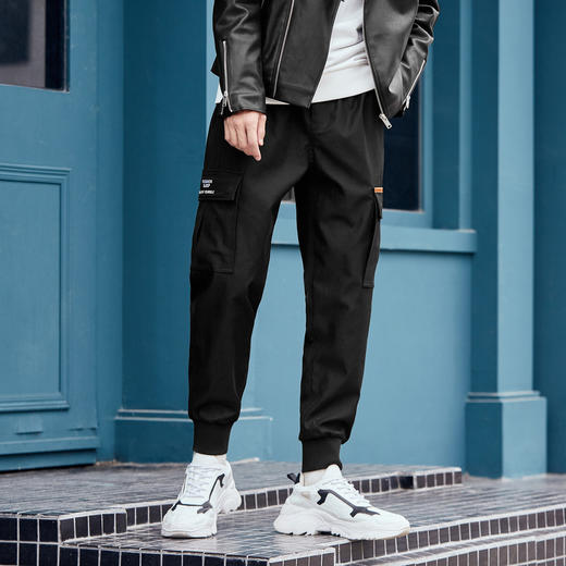 gxgjeans男装多口袋工装裤男束脚运动裤JY102928E 商品图1