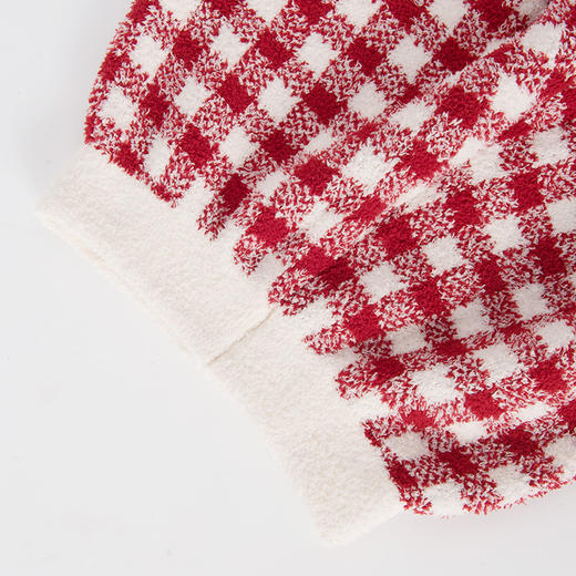 洁丽雅秋冬半边绒女睡衣甜美蝴蝶结长绒保暖柔软舒适家居服套装女 商品图6