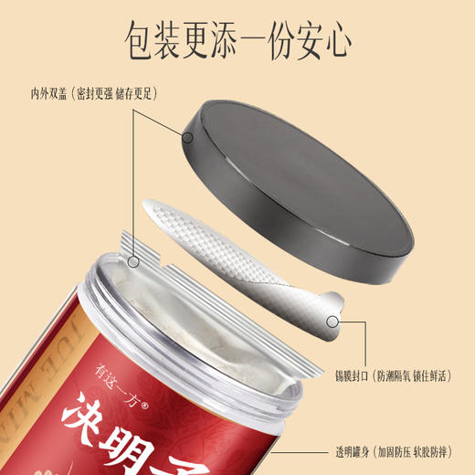 【官方正品】云南白药有这一方决明子250g搭配菊花金银花牛蒡清心火去熬夜养生茶 商品图4