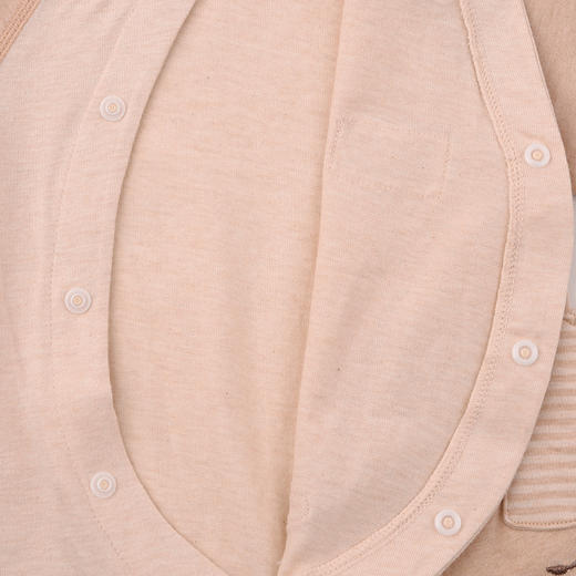 棉果果春秋季新疆彩棉纯棉爬服哈衣偏襟连体衣M101720199004 商品图5