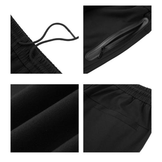 gxg.jeans男装夏季黑色简约收口休闲长裤JE1020298E 商品图3