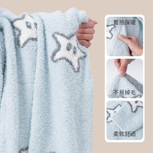 洁丽雅新款半边绒睡衣女冬季珊瑚绒洋气女孩加绒保暖家居服套装 商品图5