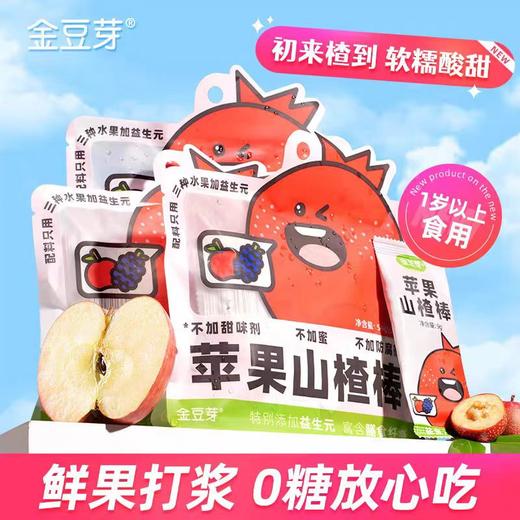 金豆芽 苹果山楂棒9g*6支/包 商品图0