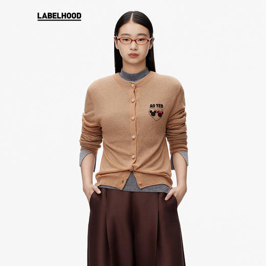 【AO YES x LABELHOOD】蕾虎米奇趣见真我爱心针织衫春夏新款 商品图0