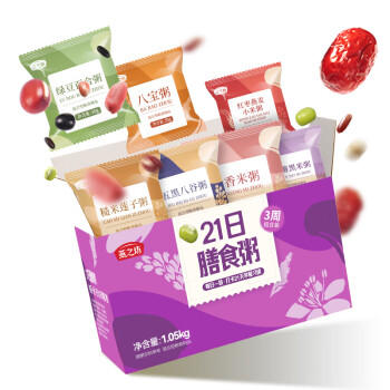 燕之坊21日膳食粥粗粮杂粮早餐腊八粥八宝粥50g*21袋一人食2.1斤 /粮油调味 /杂粮 /复合粥米 商品图1
