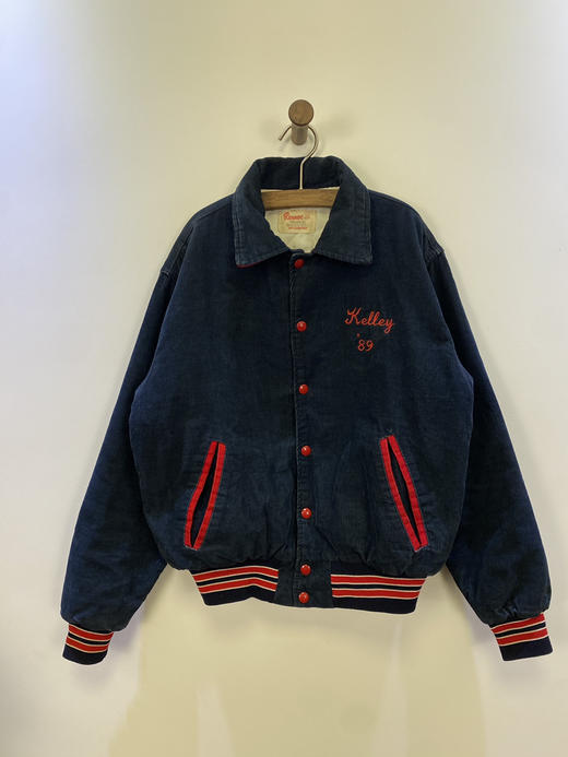80年代 Vintage Rennoc 棒球外套 校队外套 灯芯绒 休闲外套 _CJK(S) 商品图0