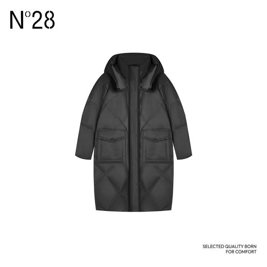 【破价】N°28【大口袋】秋冬款保暖白鹅绒羽绒服休闲百搭中长款外套 8A51Y009 商品图1