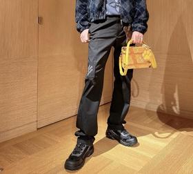 驴家 黑色工装直筒长裤（JN）