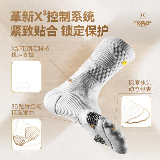 有志者UZIS黑科技篮球袜男专业防滑实战训练美式精英长筒袜子【无极】 商品图1