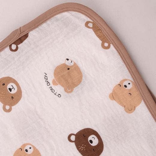 棉果果夏季男童女童纯棉纱布防蚊5A抗菌抗菌裹巾（80*80cm）M205550200073 商品图4