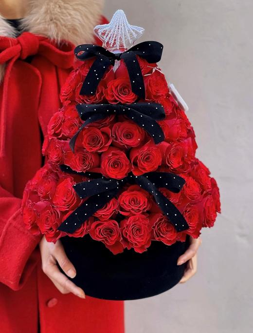 圣诞款玫瑰棉花松球圣诞树抱抱桶二选一 商品图1