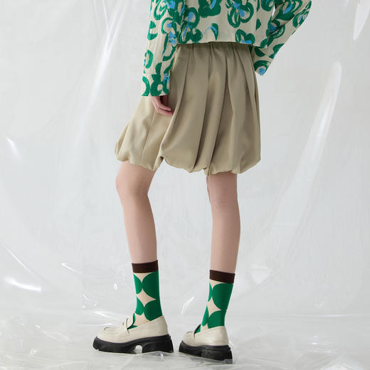 谜底花苞裙半身裙女2025春季新品复古俏皮可爱短裙半裙251MB0124 商品图2