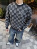 驴家 格子花灰套头毛衣（JN） 商品缩略图0