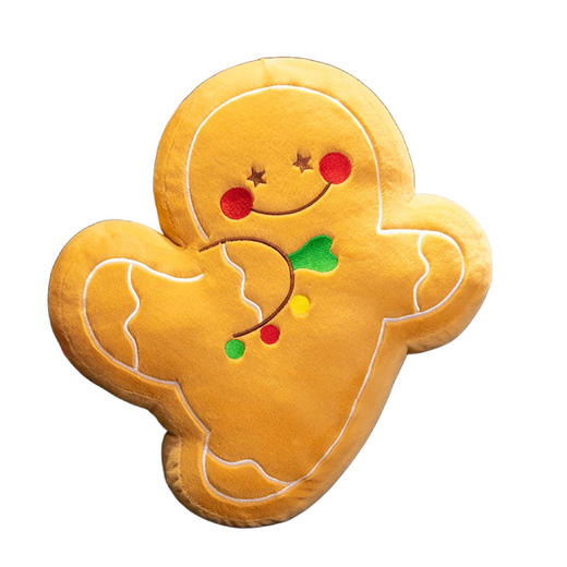 【欢乐圣诞！陪伴你的每分每秒~】圣诞雪人圣诞树姜饼人公仔抱枕 布娃娃毛绒玩偶圣诞节礼物 公司活动礼品-QQ 商品图4