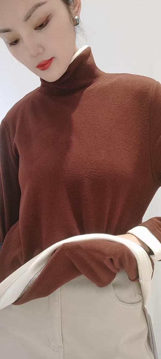 480386磨毛假两件白边T 商品图1