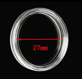 装蛇年纪念币（27mm）等纪念币专用水晶盒（各品种）