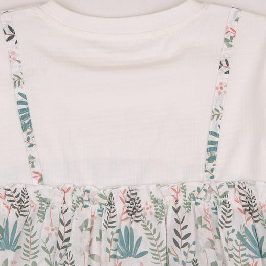 棉果果春季新品商场同款女童洋气假两件长袖T恤M122140225085 商品图5