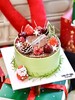 【圣诞派对】雪花、圣诞老人、松果、圣诞树，圣诞氛围非常浓郁的一款蛋糕 商品缩略图8